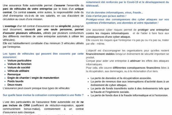 Des informations à ne pas négliger !